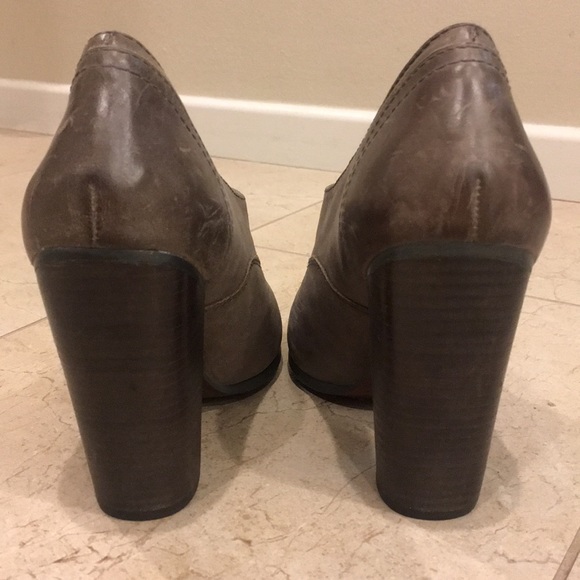No. 704b grey leather oxford style pumps 37 - Picture 7 of 8